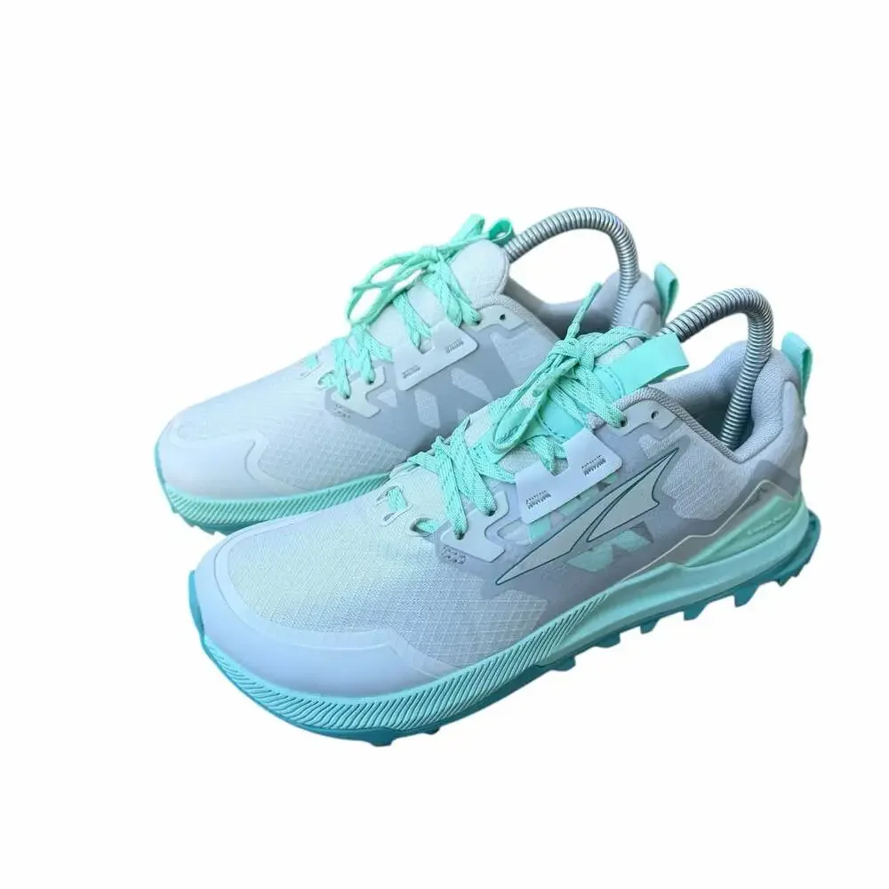 Size 6 Altra Lone Peak 6 Women's Trail Running Grey Mint Teal - Picture 1 of 7